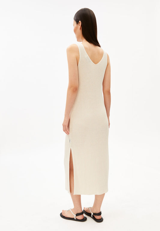 LINEN BLEND KNIT DRESS
