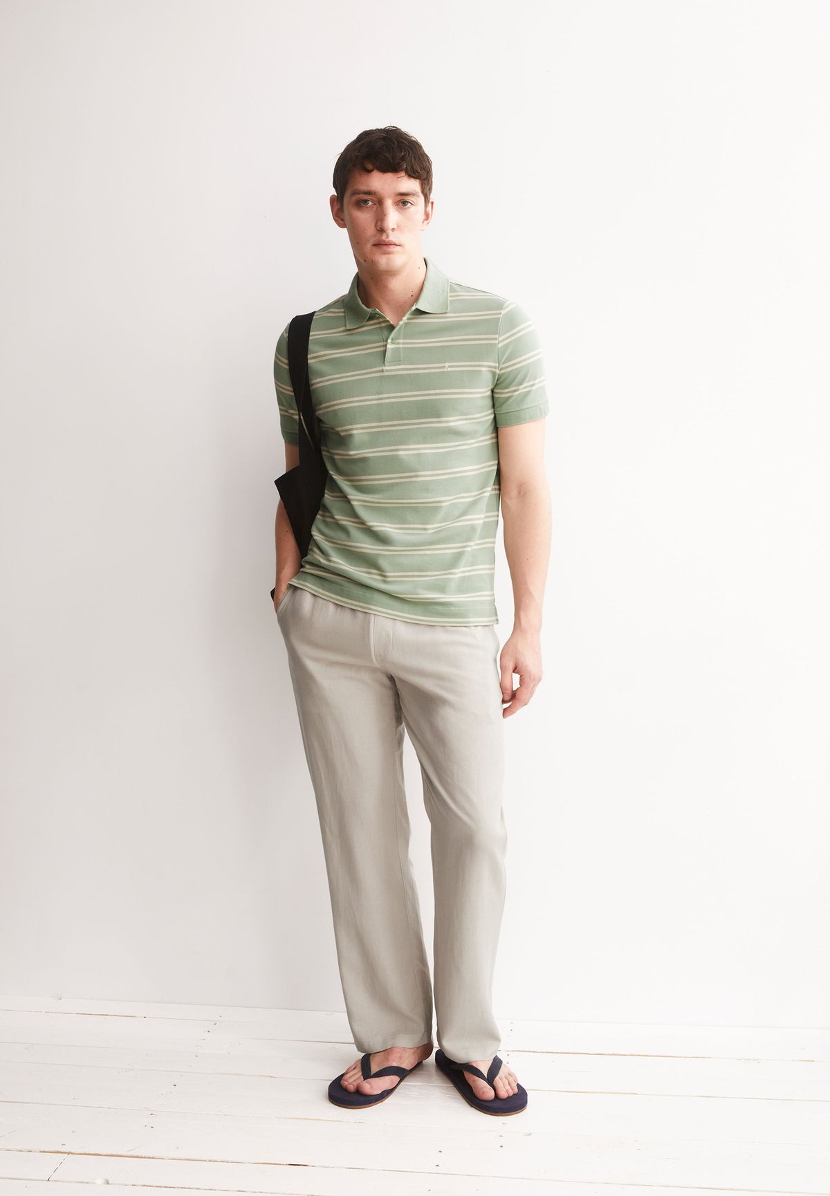 STRIPED POLO T-SHIRT