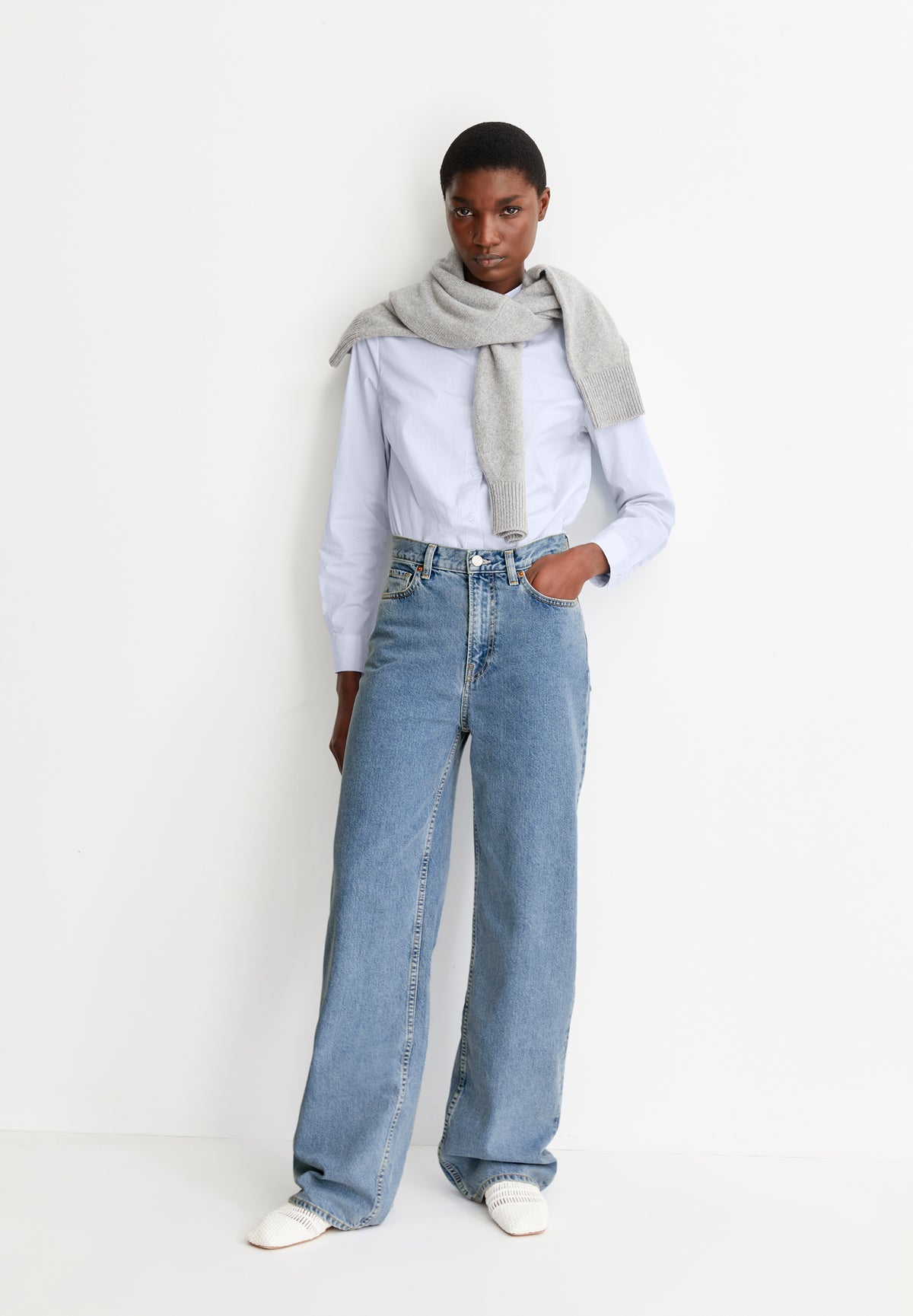 ENIJAA HIGH WAIST WIDE JEAN