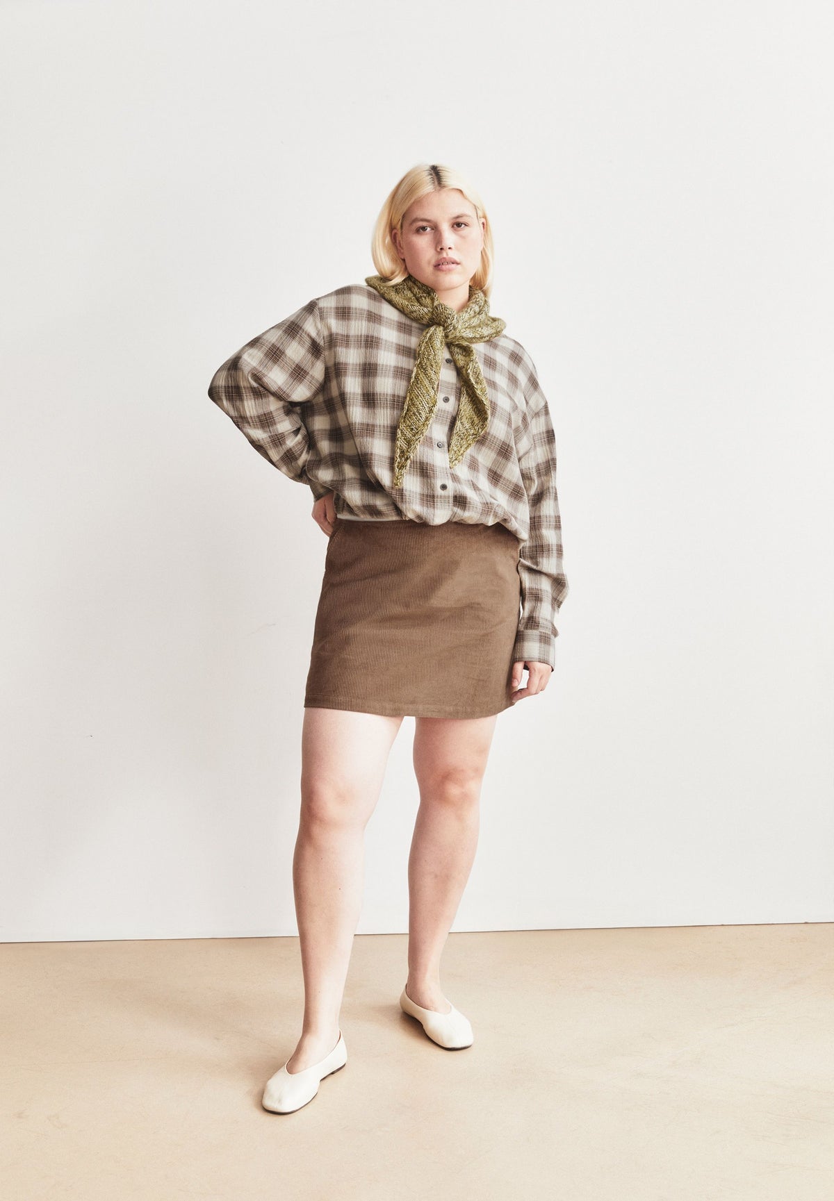 CORDUROY MINI SKIRT