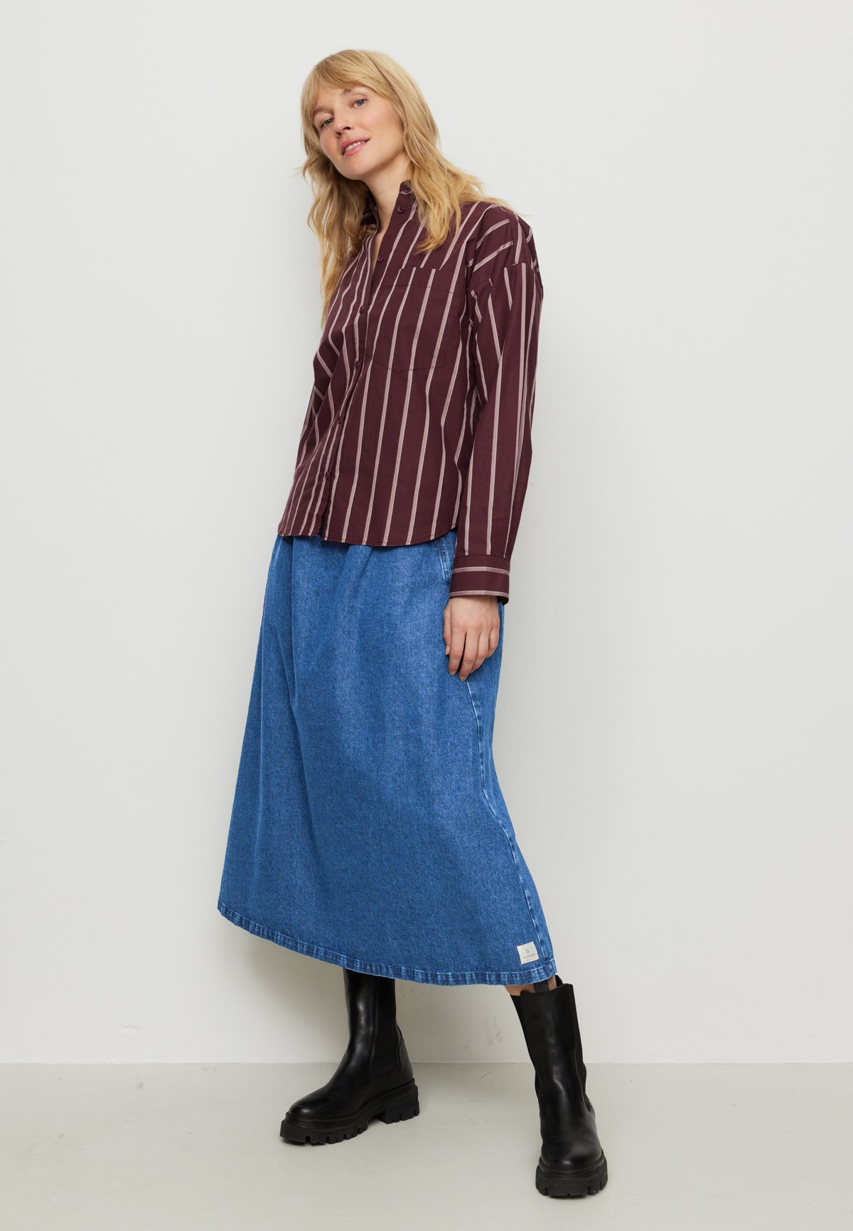 FORSYTHIA STRIPES Hemdbluse