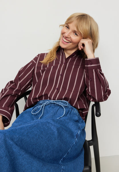 FORSYTHIA STRIPES Hemdbluse