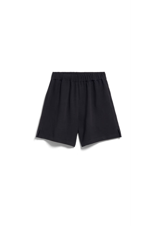 LINEN BLEND PULL ON SHORT