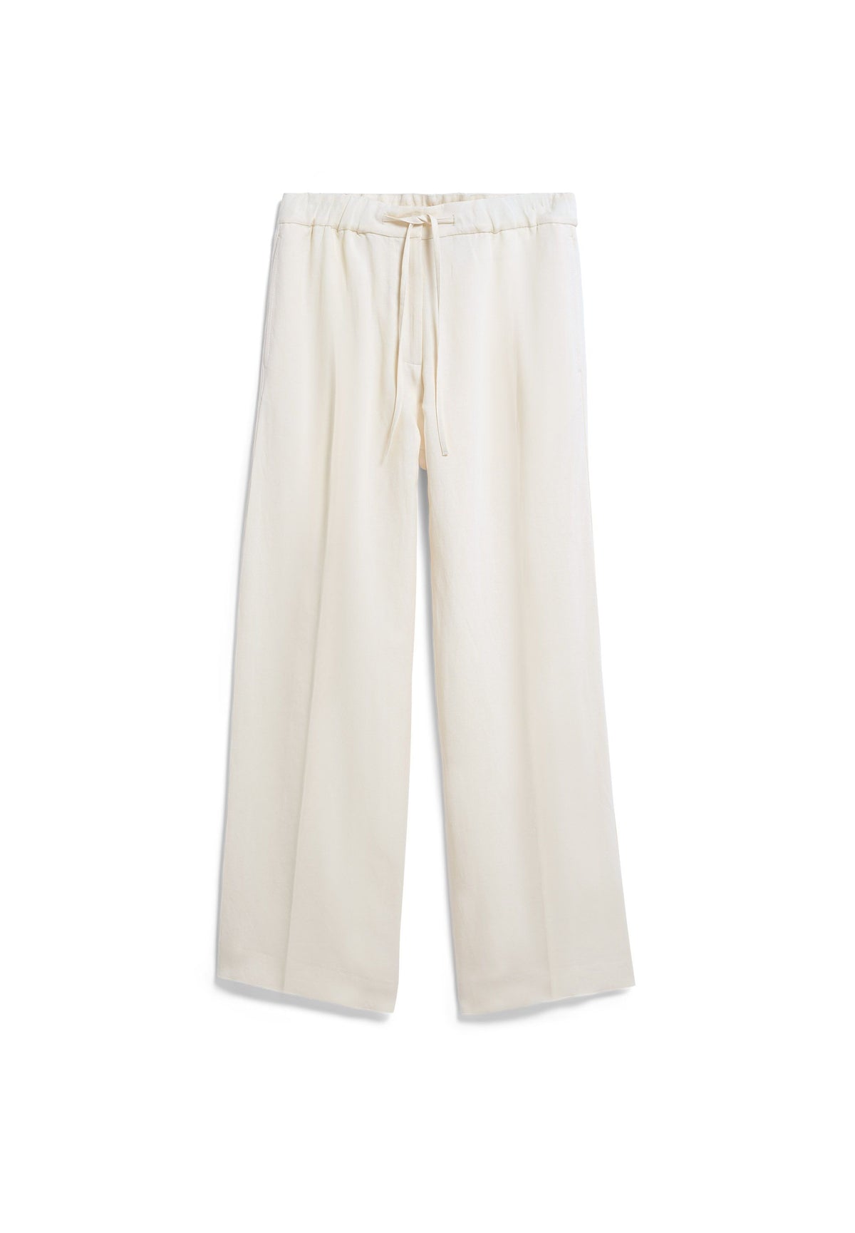 LINEN BLEND STRAIGHT LEG PANT
