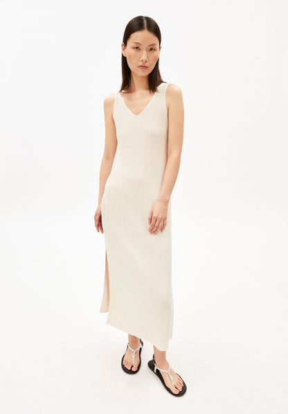 LINEN BLEND KNIT DRESS