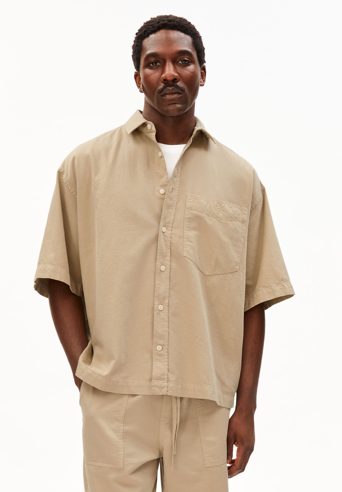 COTTON LINO SHORTSLEEVE SHIRT