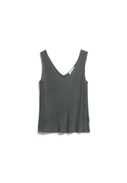 LINEN BLEND KNIT TOP
