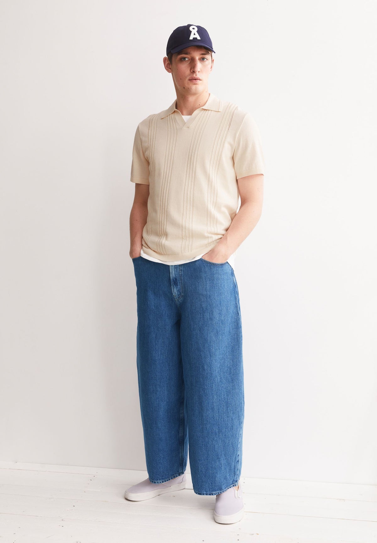 COTTON KNIT POLOSHIRT