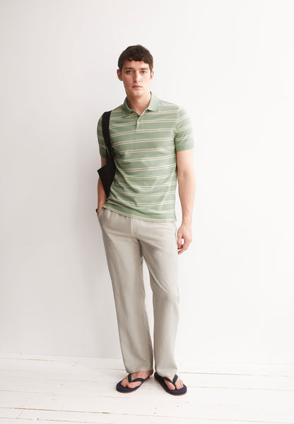 STRIPED POLO T-SHIRT