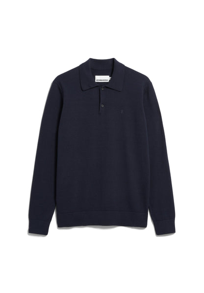 KNIT LONGSLEEVE POLOSHIRT