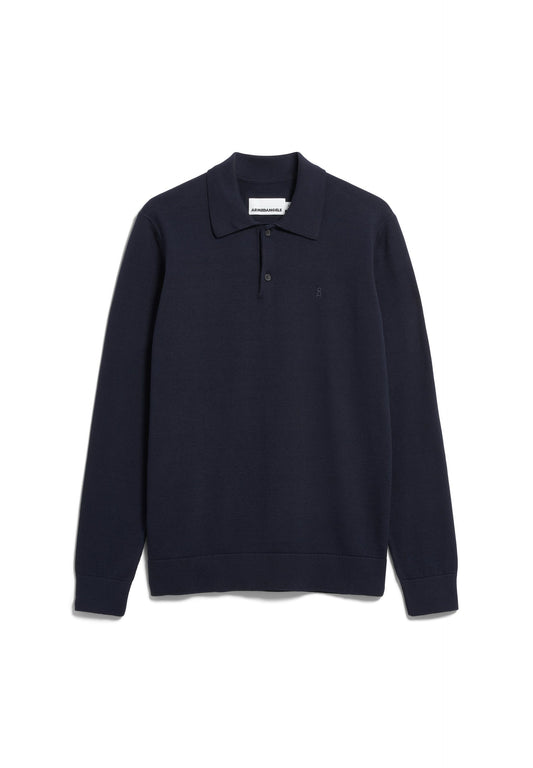 KNIT LONGSLEEVE POLOSHIRT