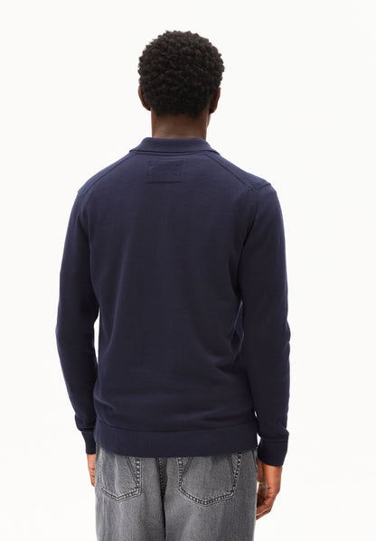 KNIT LONGSLEEVE POLOSHIRT