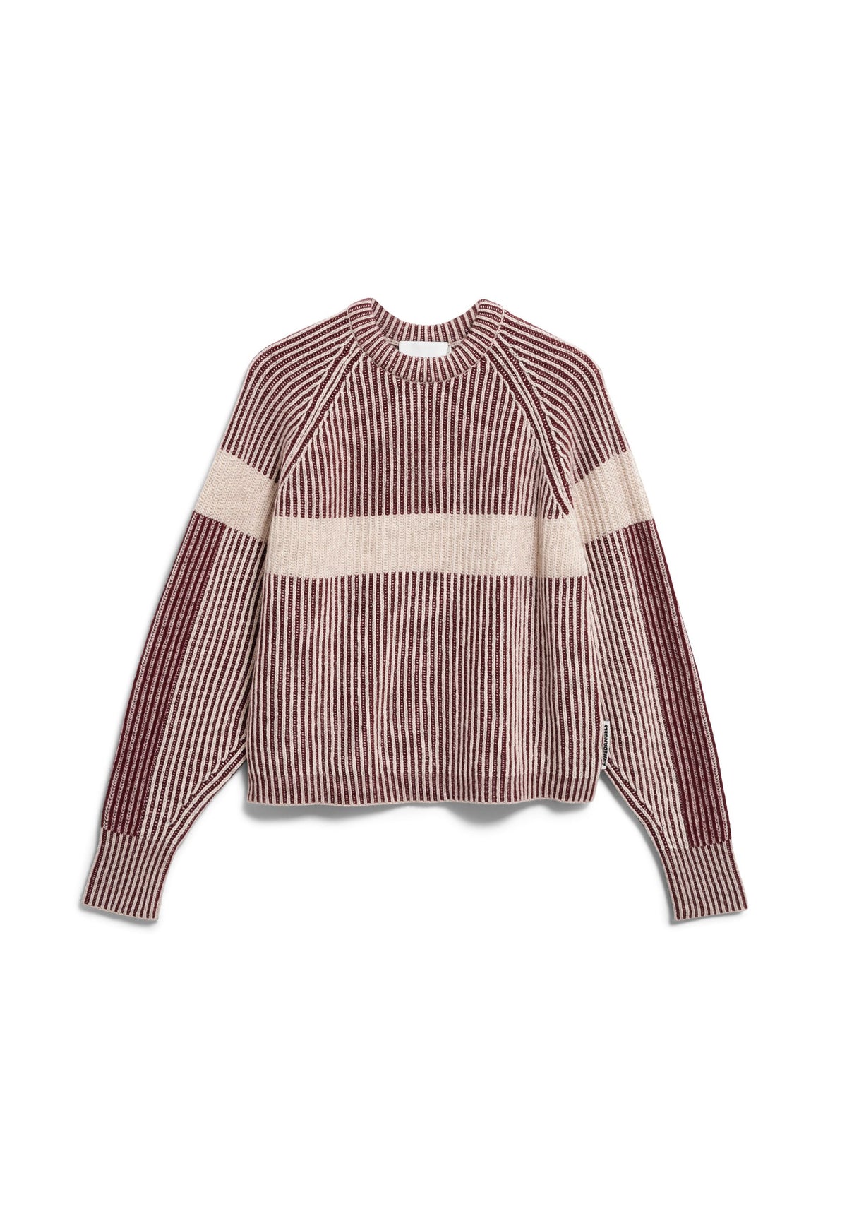RIB ARTWORK KNIT SWEATER