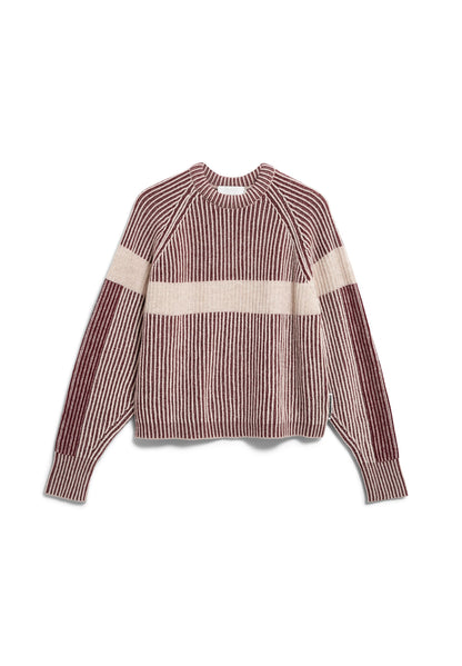 RIB ARTWORK KNIT SWEATER