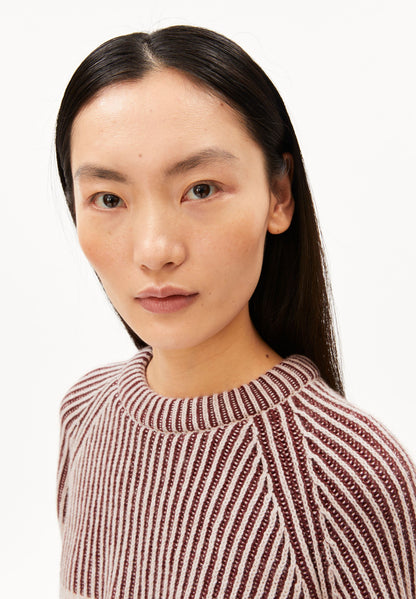 RIB ARTWORK KNIT SWEATER